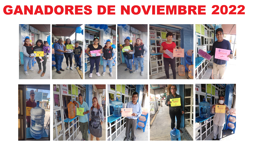 GANADORES DE PURIFICADORA ANDINA